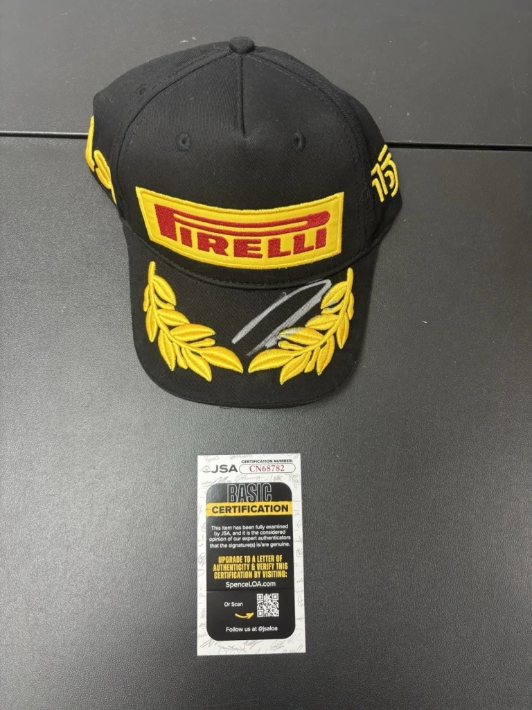 Arvid Lindblad Autographed Authentic Pirelli Racing Hat.  Racing Bulls F1 JSA