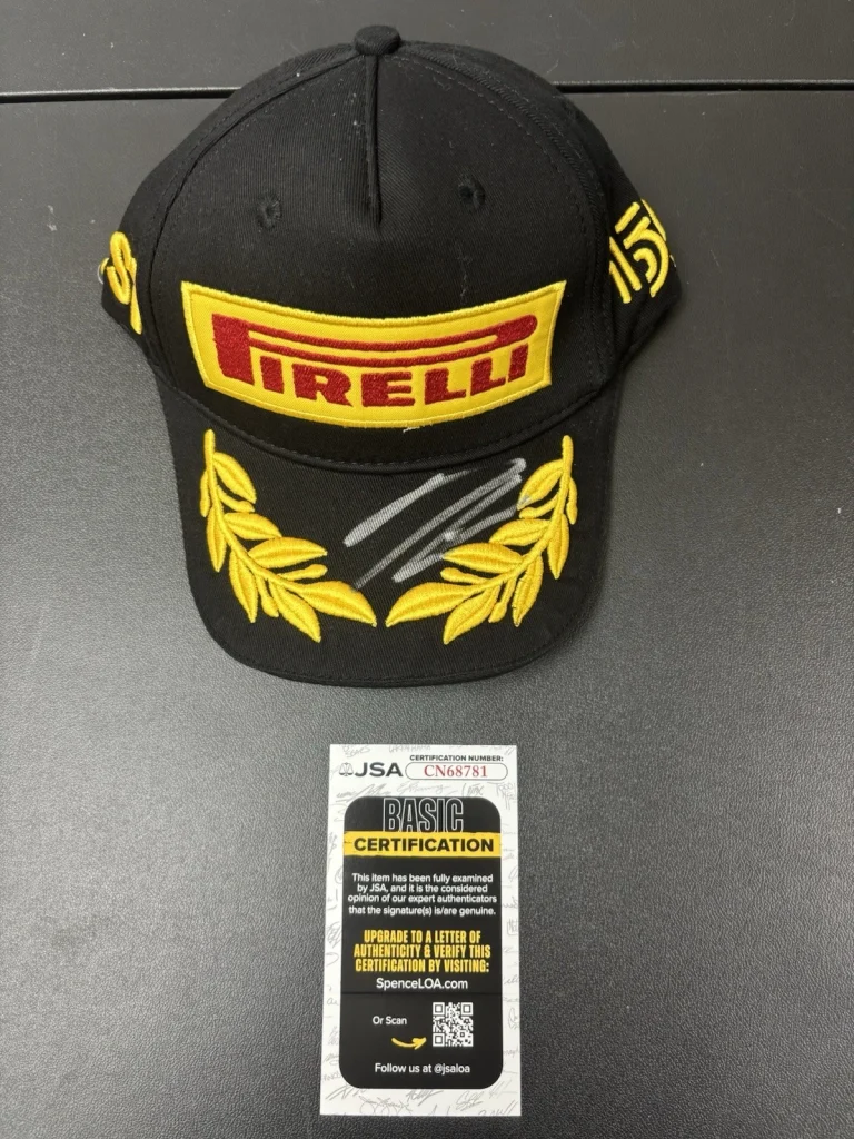 Arvid Lindblad Autographed Authentic Pirelli Racing Hat.  Racing Bulls F1 JSA