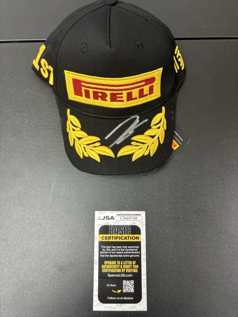 Arvid Lindblad Autographed Authentic Pirelli Racing Hat.  Racing Bulls F1 JSA