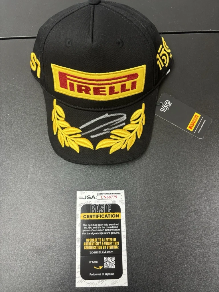 Arvid Lindblad Autographed Authentic Pirelli Racing Hat.  Racing Bulls F1 JSA
