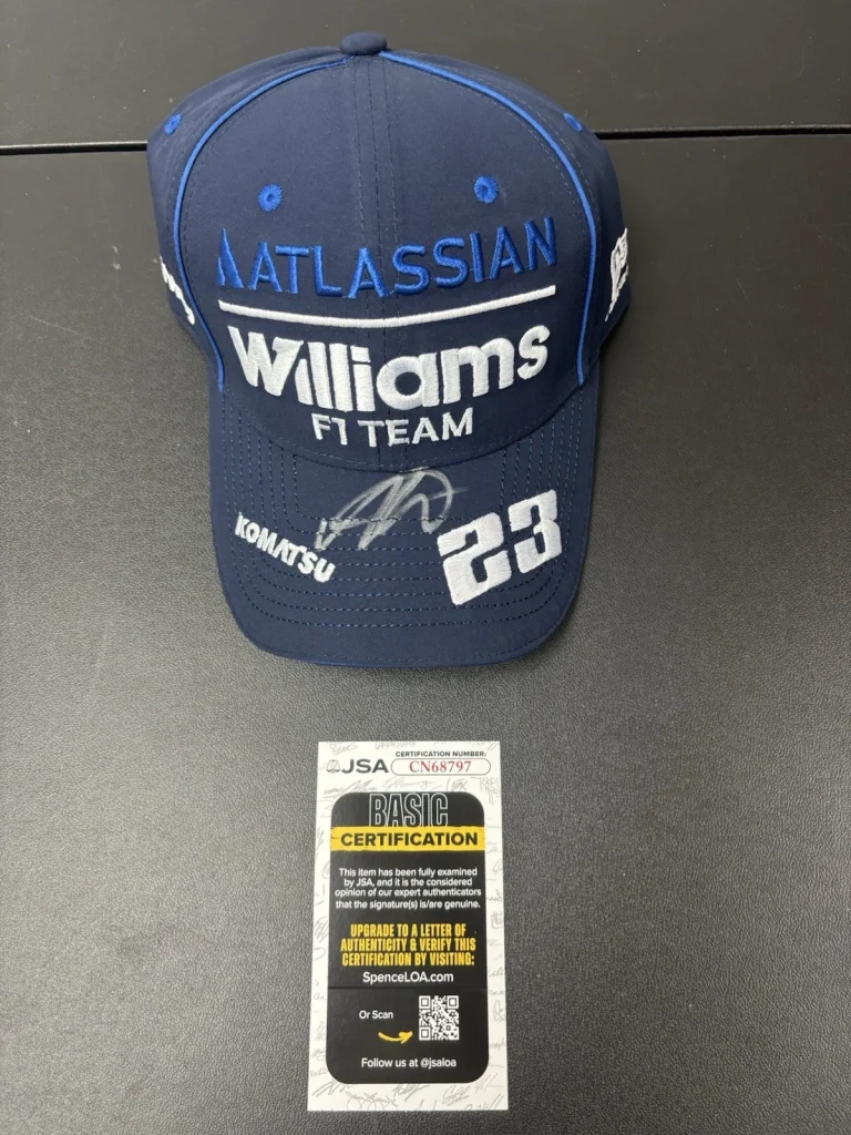 Alex Albon Autographed Williams Formula 1 Racing Hat F1 Star JSA COA