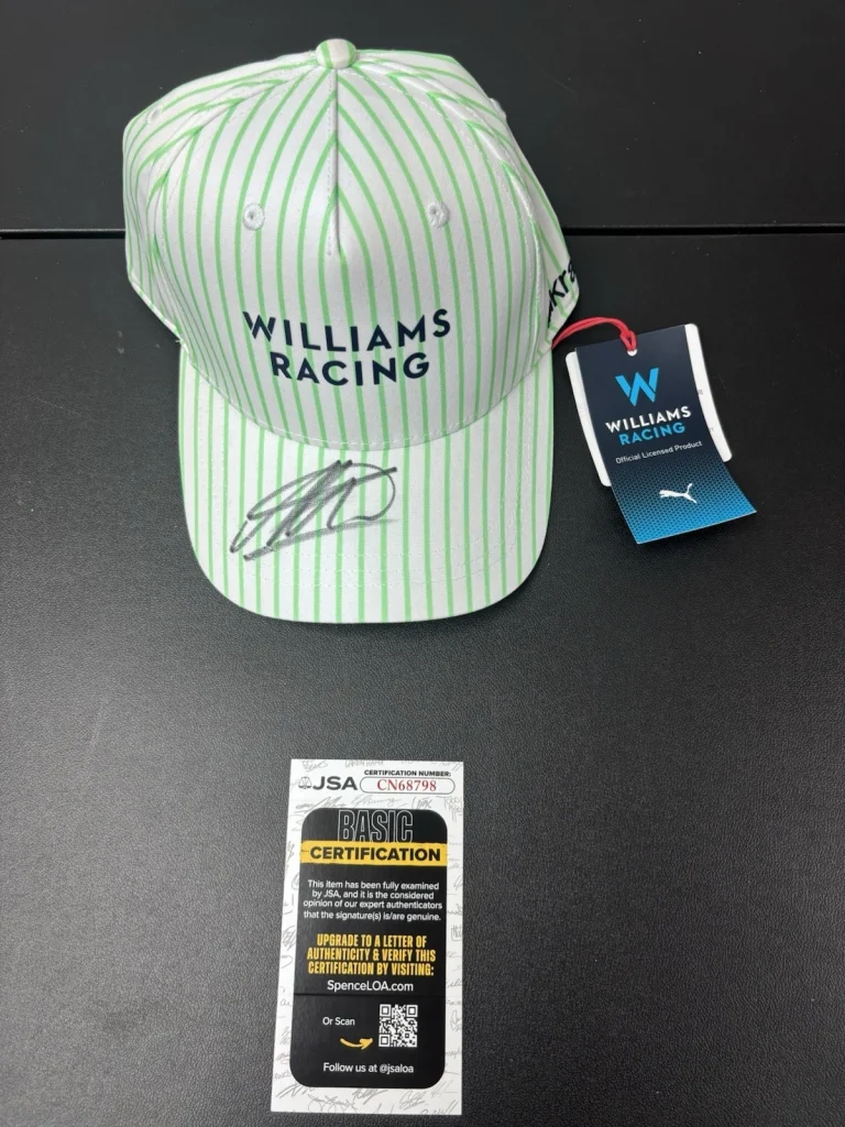 Alex Albon Autographed Williams Formula 1 Racing Hat F1 Star JSA COA