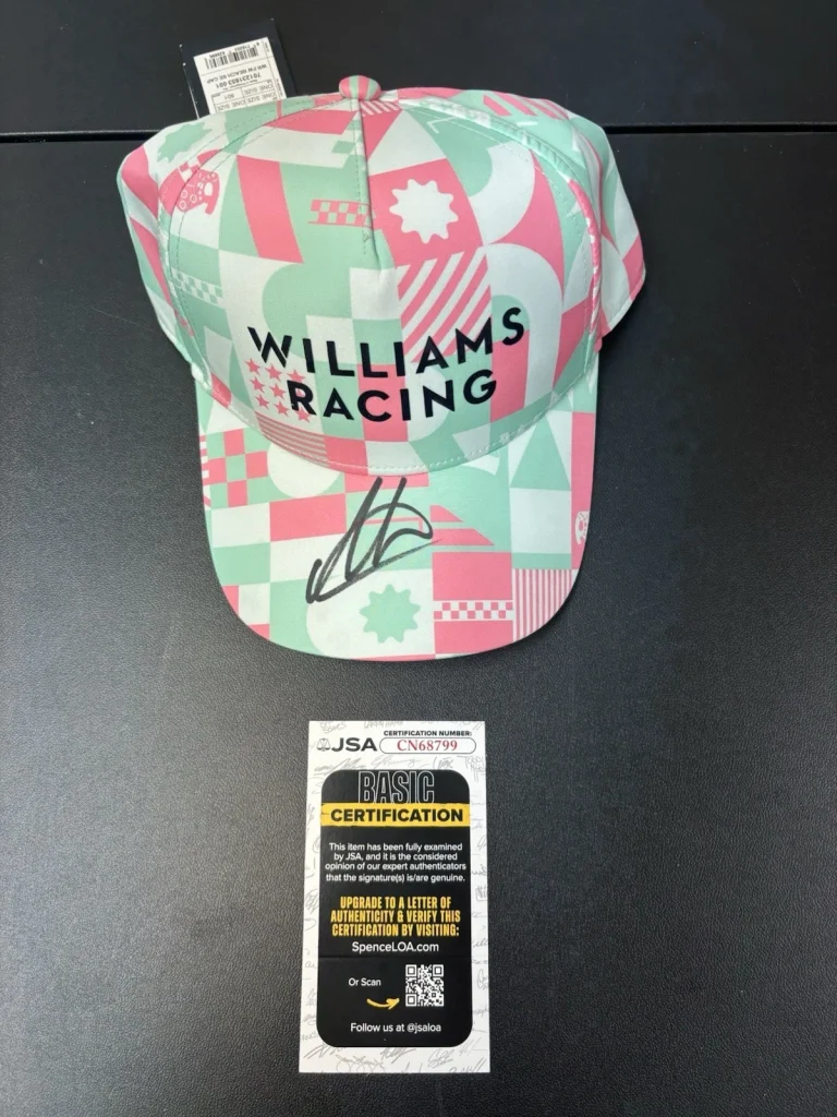 Alex Albon Autographed Williams Formula 1 Racing Hat F1 Star JSA COA