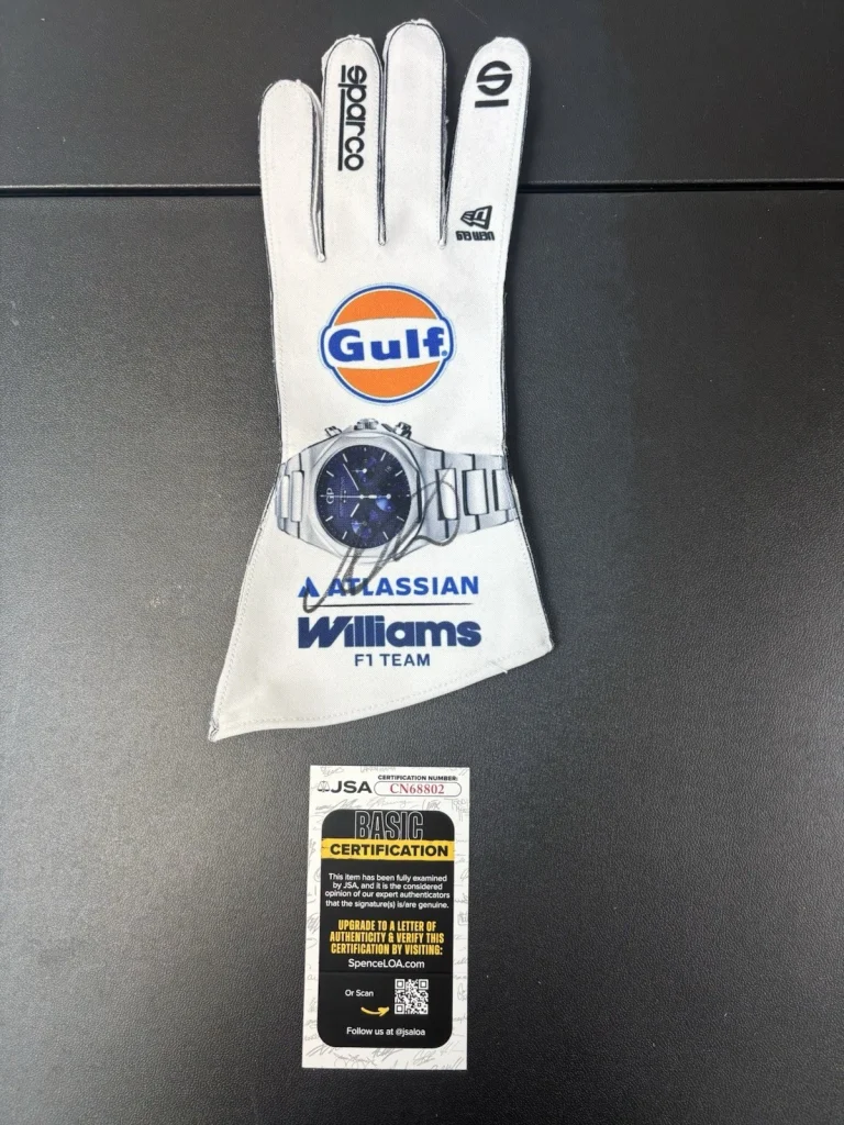 Alexander Albon Signed Autographed Williams Racing Glove Formula 1. Jsa Coa