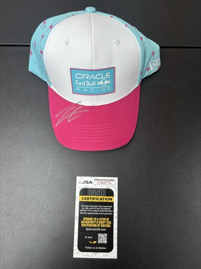 Isack Hadjar Autographed Oracle Red Bull Formula 1 Racing Hat F1 Star JSA COA