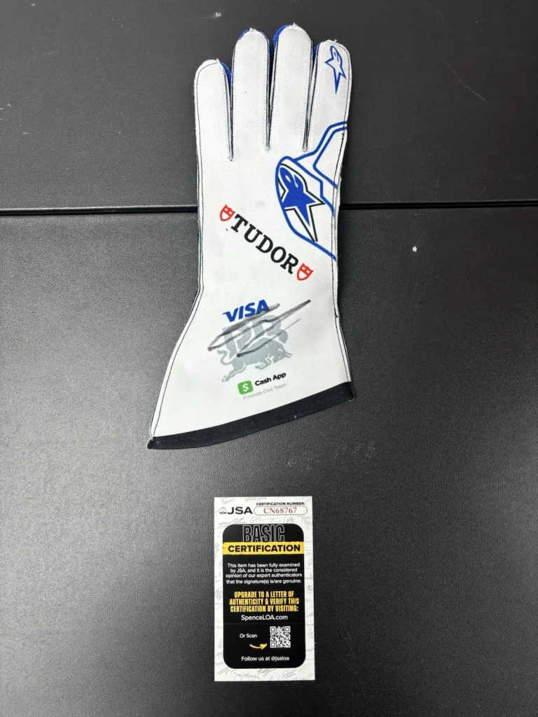 Liam Lawson Autographed Visa Cash App Racing Bulls Racing Glove Formula 1 JSA
