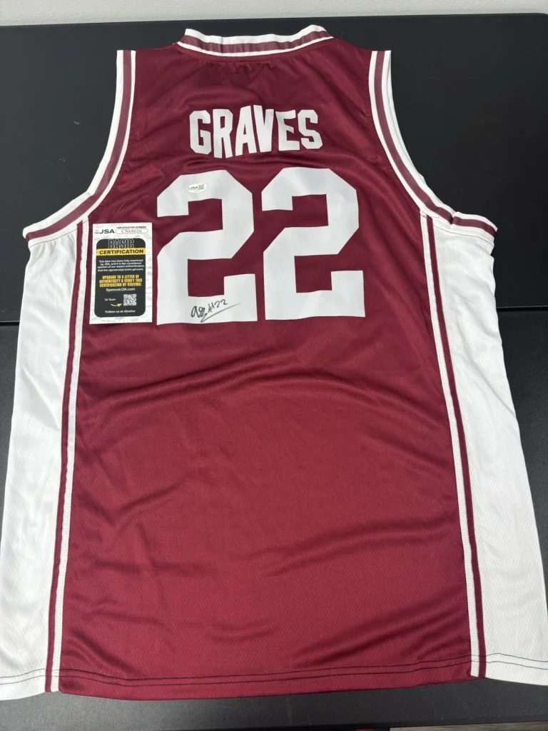 Allen Graves Signed Autographed Santa Clara Broncos Autographed Jersey. JSA