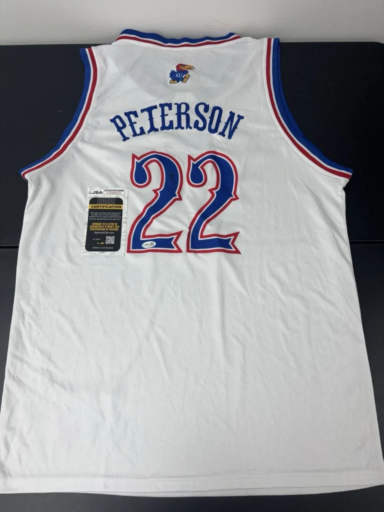 Darryn Peterson Signed Autographed Kansas Jayhawks Jersey #22 ~ JSA COA