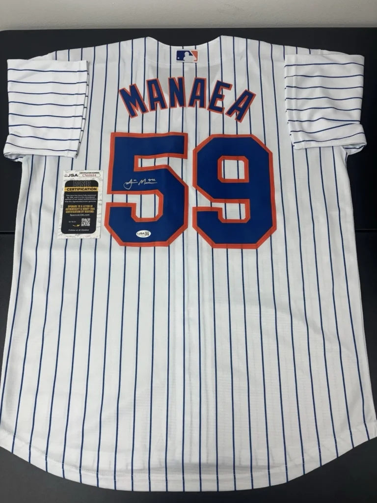 Sean Manaea Signed Autographed New York Mets Jersey JSA COA Certified
