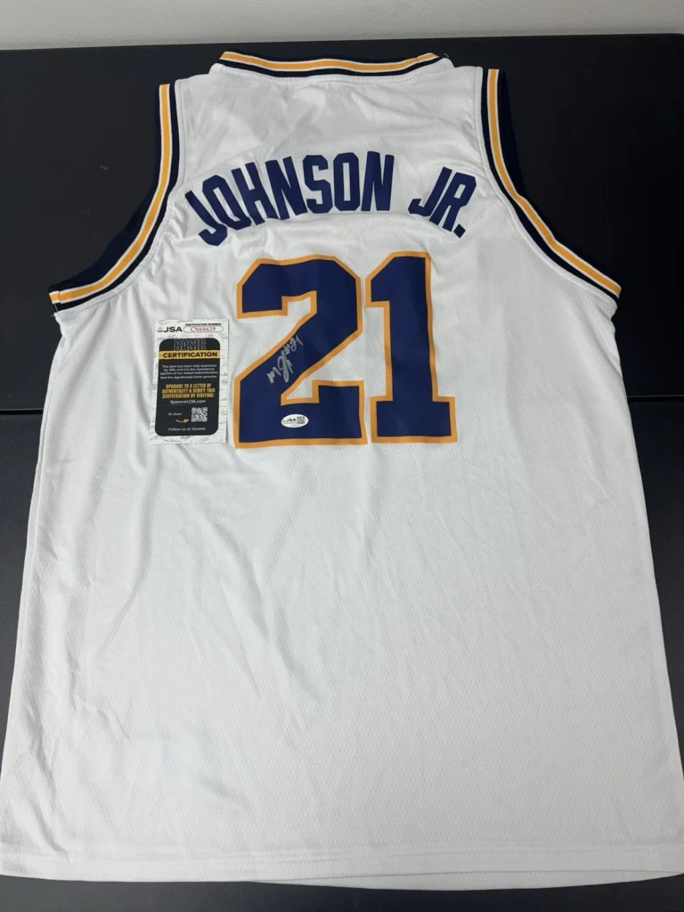 Morez Johnson Jr Michigan Wolverines Autographed Signed Jersey! JSA Coa