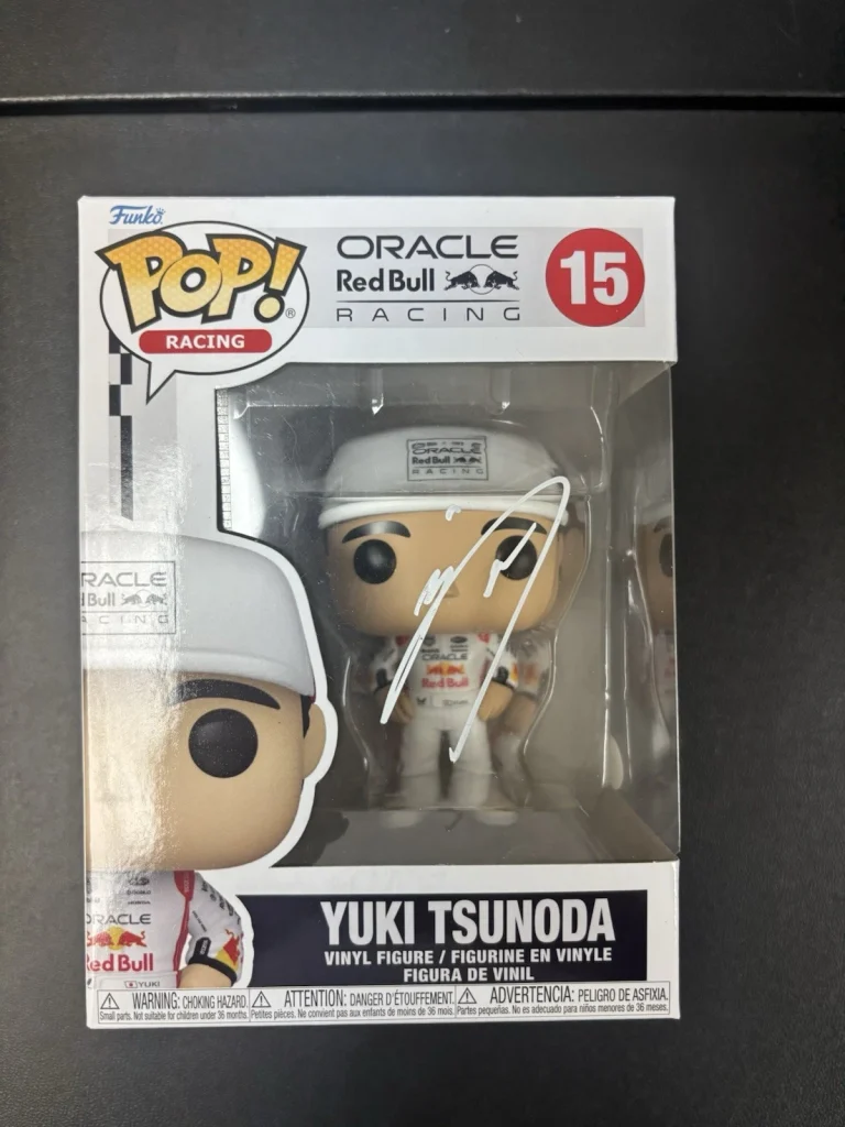 Yuki Tsunoda Signed Formula One F1 Oracle Red Bull Racing Funko Pop #15 JSA COA