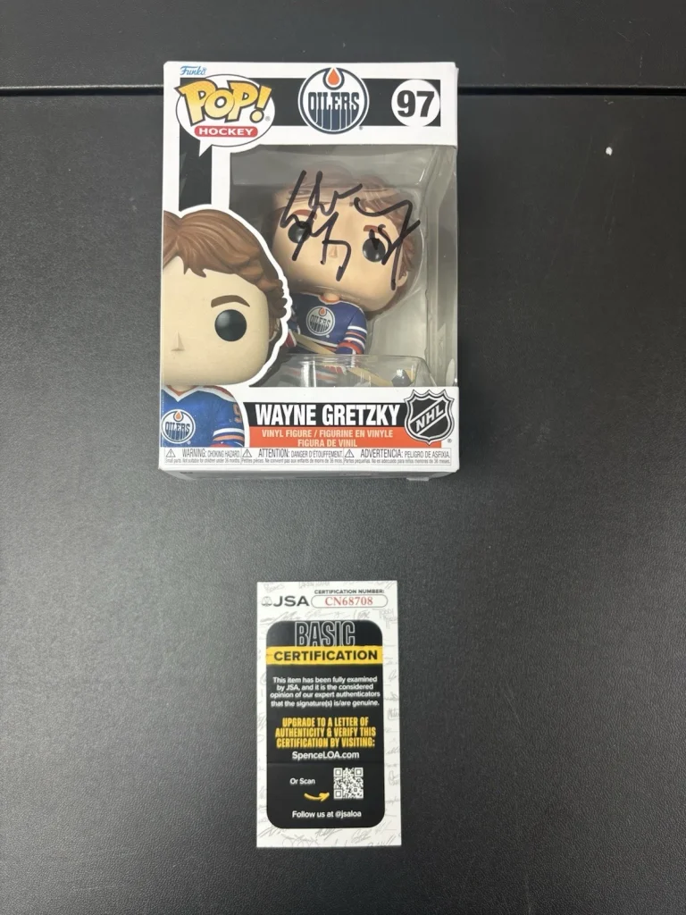 Wayne Gretzky Edmonton Oilers  #97 Signed Autographed Funko Pop. JSA Coa