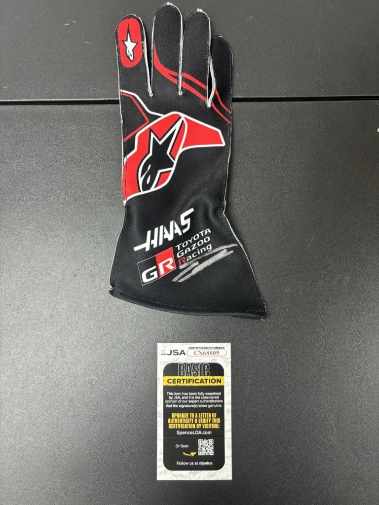 Esteban Ocon Autographed Haas Racing Race Glove Formula 1 F1 Star JSA COA