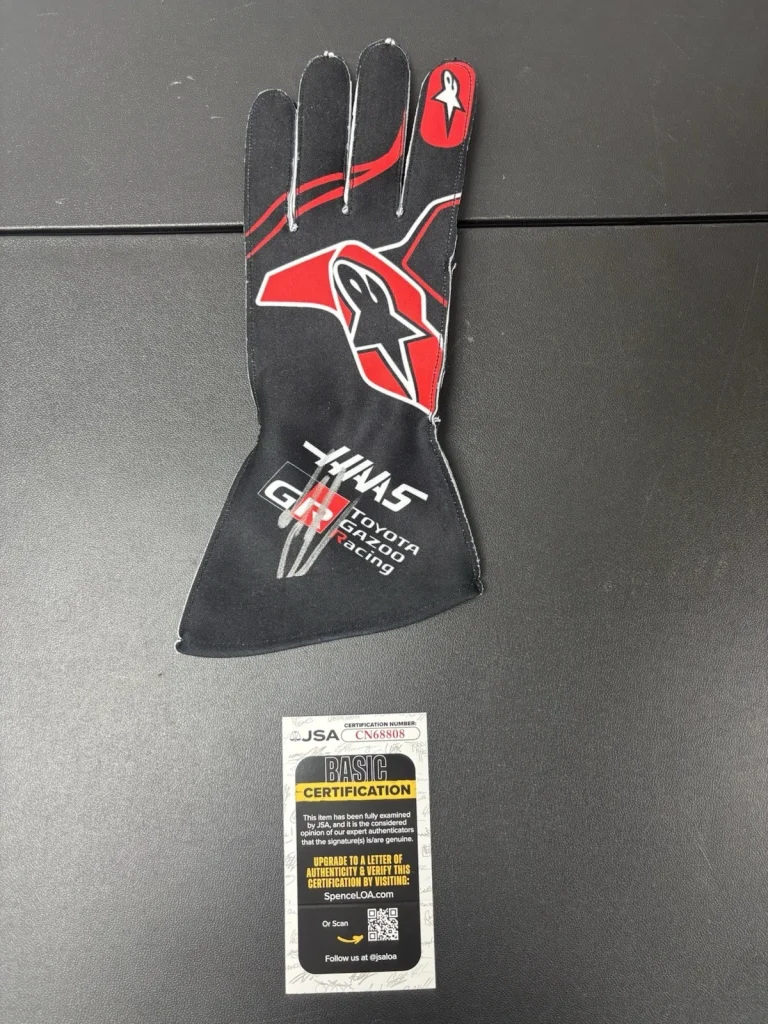 Esteban Ocon Autographed Haas Racing Race Glove Formula 1 F1 Star JSA COA