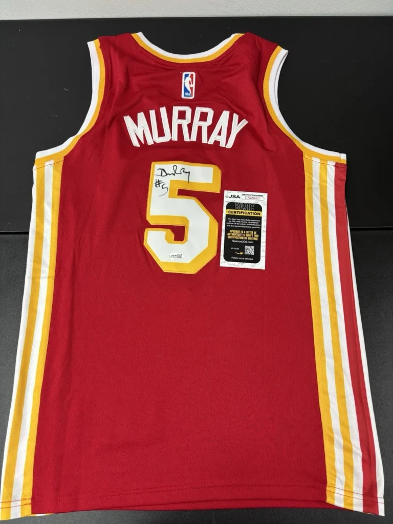 Dejounte Murray Atlanta Hawks Autographed Signed Jersey JSA COA