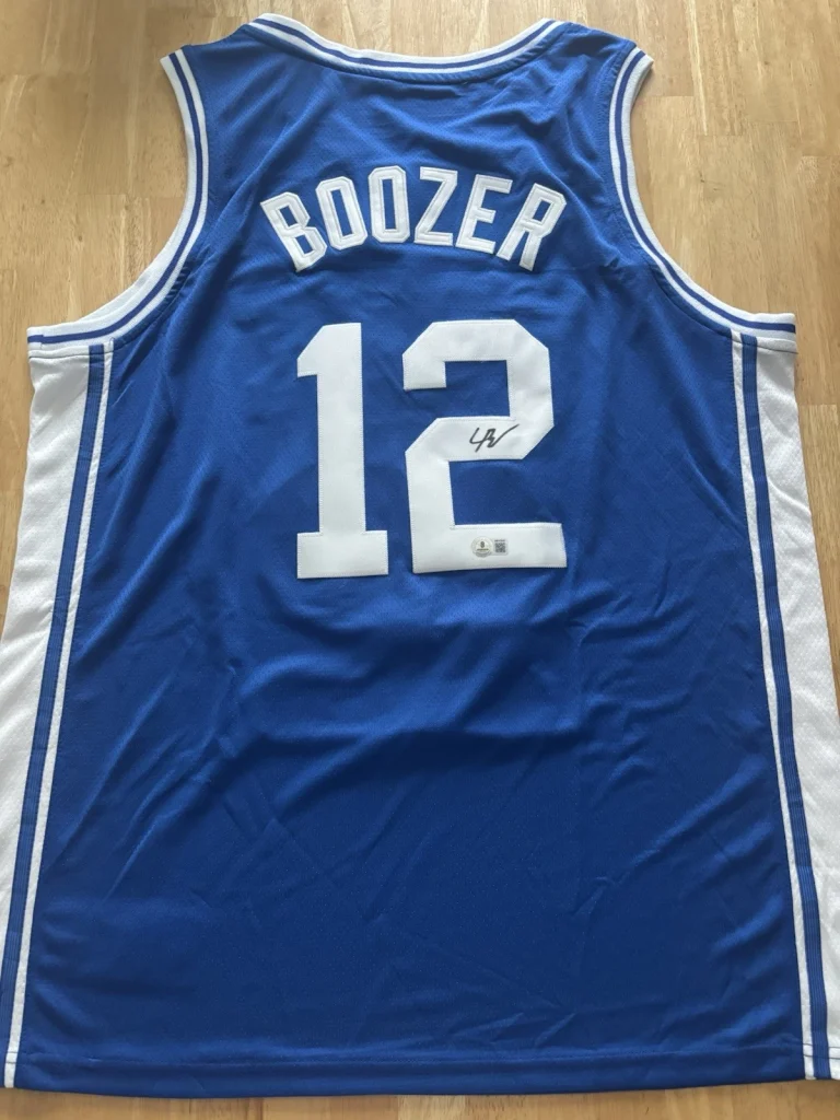 Cameron Cam Boozer Signed Autographed Duke Jersey Beckett Coa