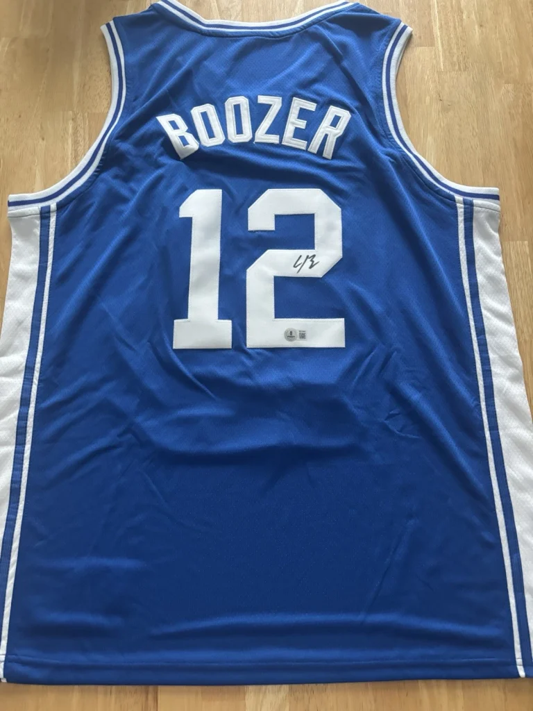 Cameron Cam Boozer Signed Autographed Duke Jersey Beckett Coa