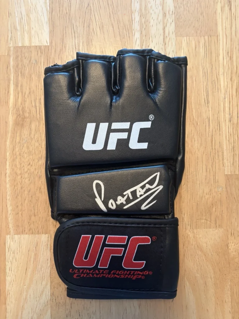 Alex Pereira Fighter Autographed Signed UFC Glove “Poatan” Champ. Beckett Coa