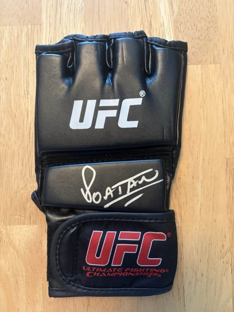 Alex Pereira Fighter Autographed Signed UFC Glove “Poatan” Champ. Beckett Coa