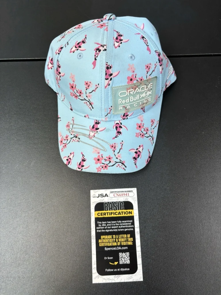 Isack Hadjar Autographed Oracle Red Bull Formula 1 Racing Hat F1 Star JSA COA