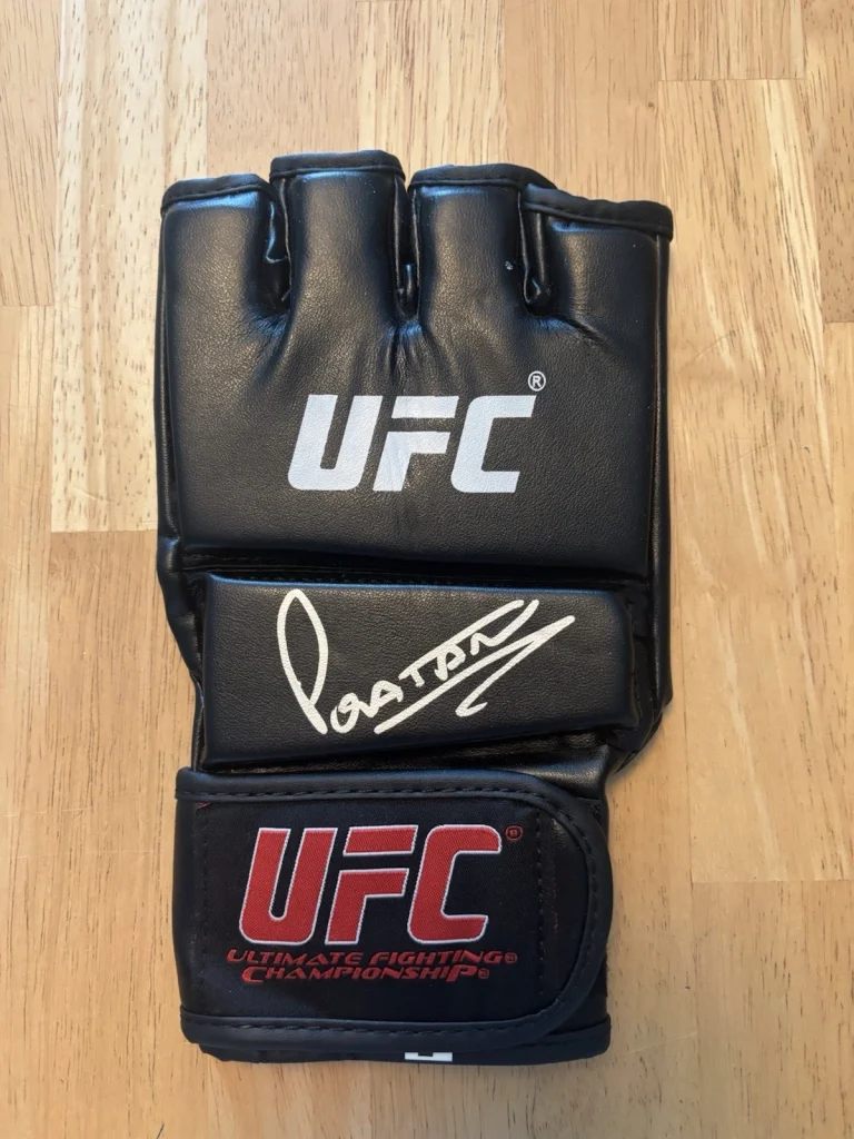 Alex Pereira Fighter Autographed Signed UFC Glove “Poatan” Champ. Beckett Coa