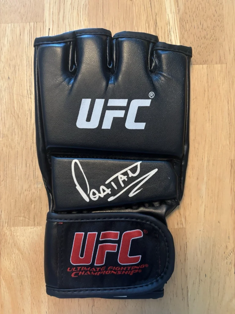 Alex Pereira Fighter Autographed Signed UFC Glove “Poatan” Champ. Beckett Coa