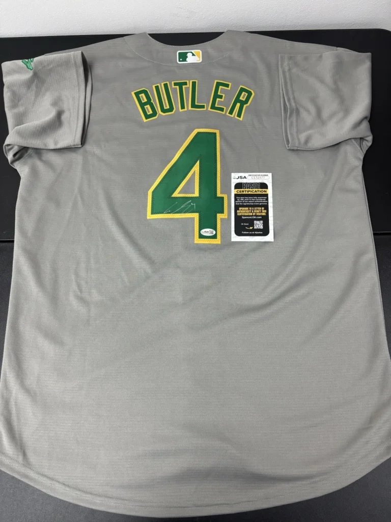 LAWRENCE BUTLER signed autographed Oakland Athletics Jersey JSA Coa