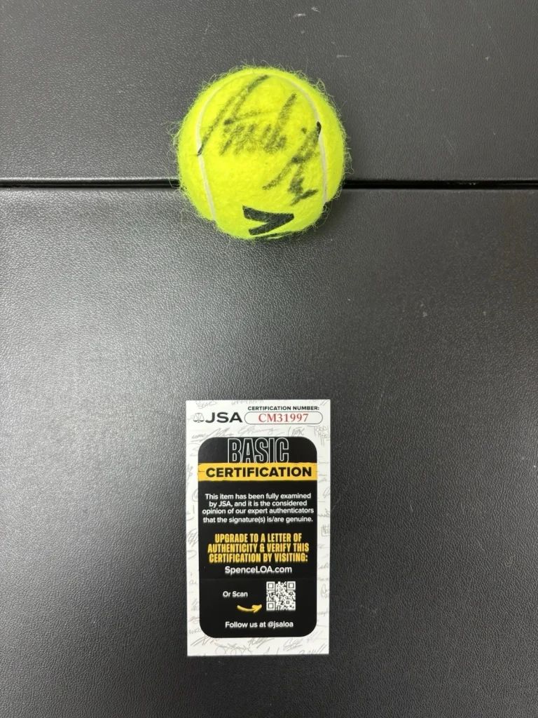 Andre Agassi Signed Autographed Australian Open  Tennis Ball. JSA Coa