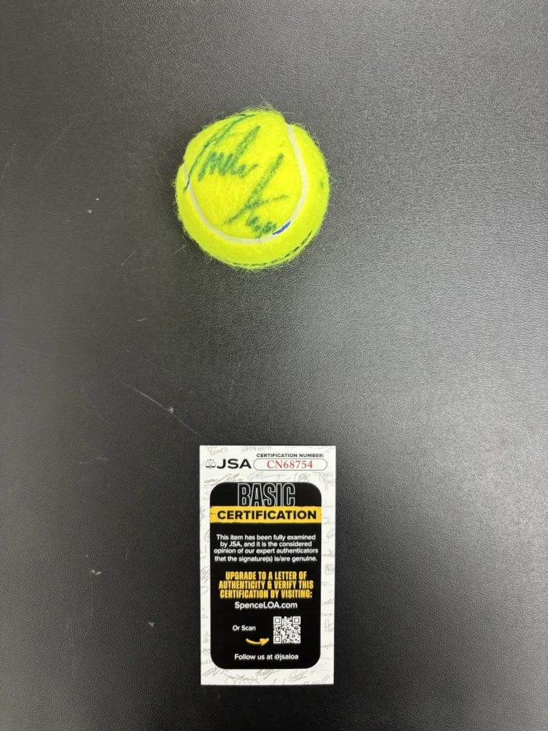 Andre Agassi Signed Autographed Tennis Ball. JSA Coa