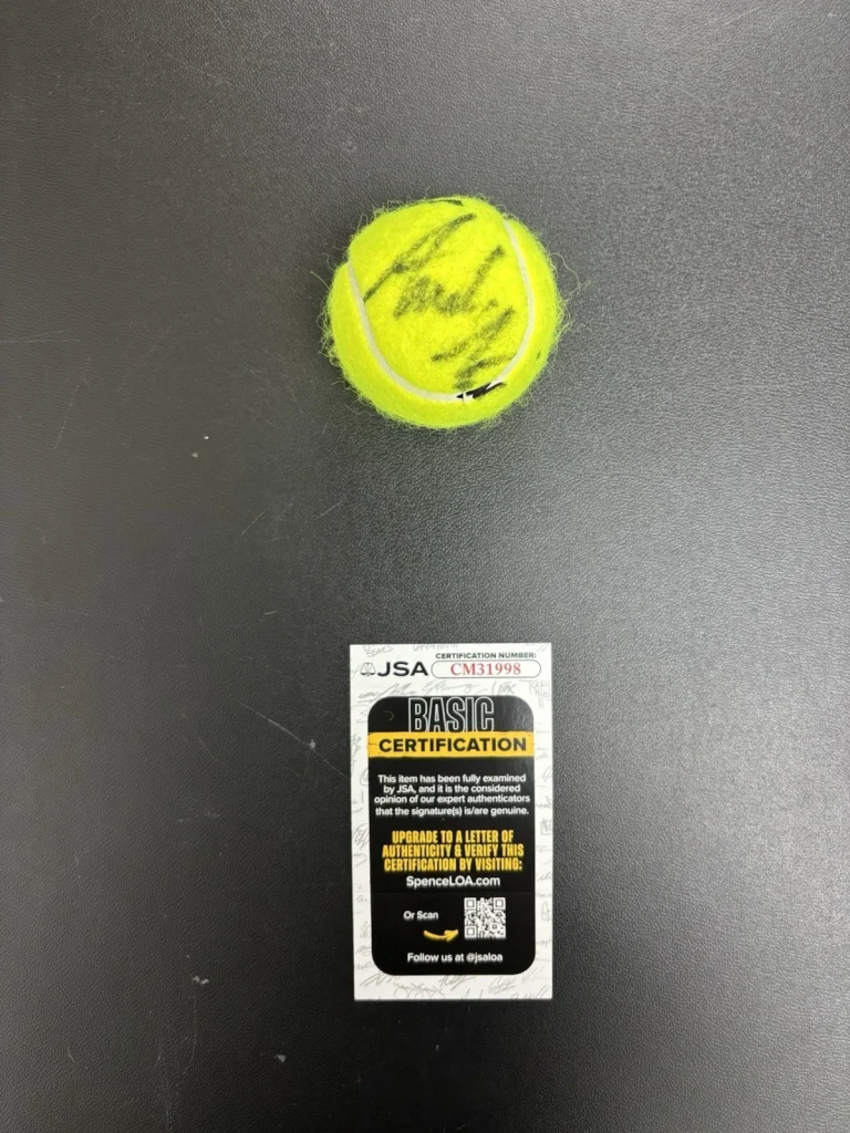 Andre Agassi Signed Autographed Tennis Ball. JSA Coa