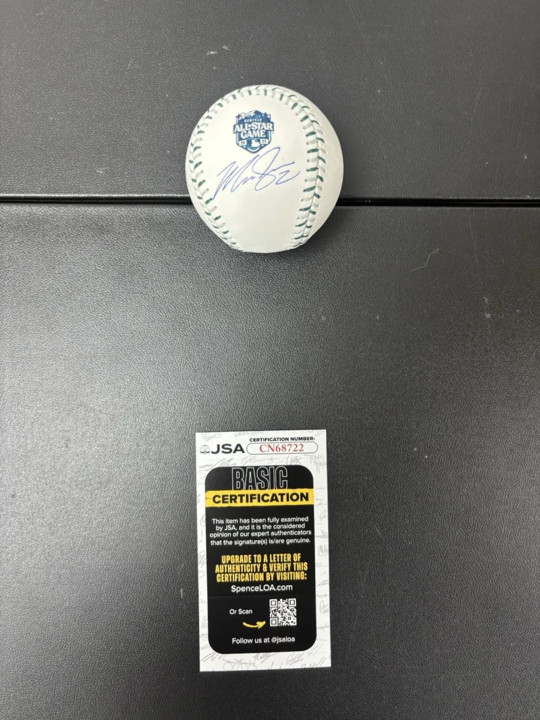 Marcus Semien Autographed 2023 All Star Game Baseball Rangers. JSA Coa