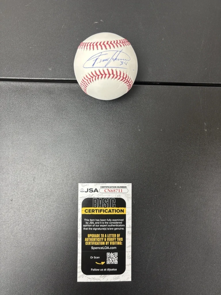 Felix Hernandez Autographed Signed Major League Baseball. JSA Coa. Mariners