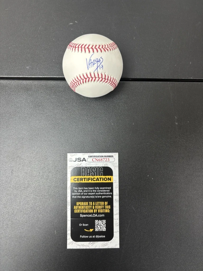 Miguel Vargas Signed Autographed Baseball Dodgers White Sox JSA Coa