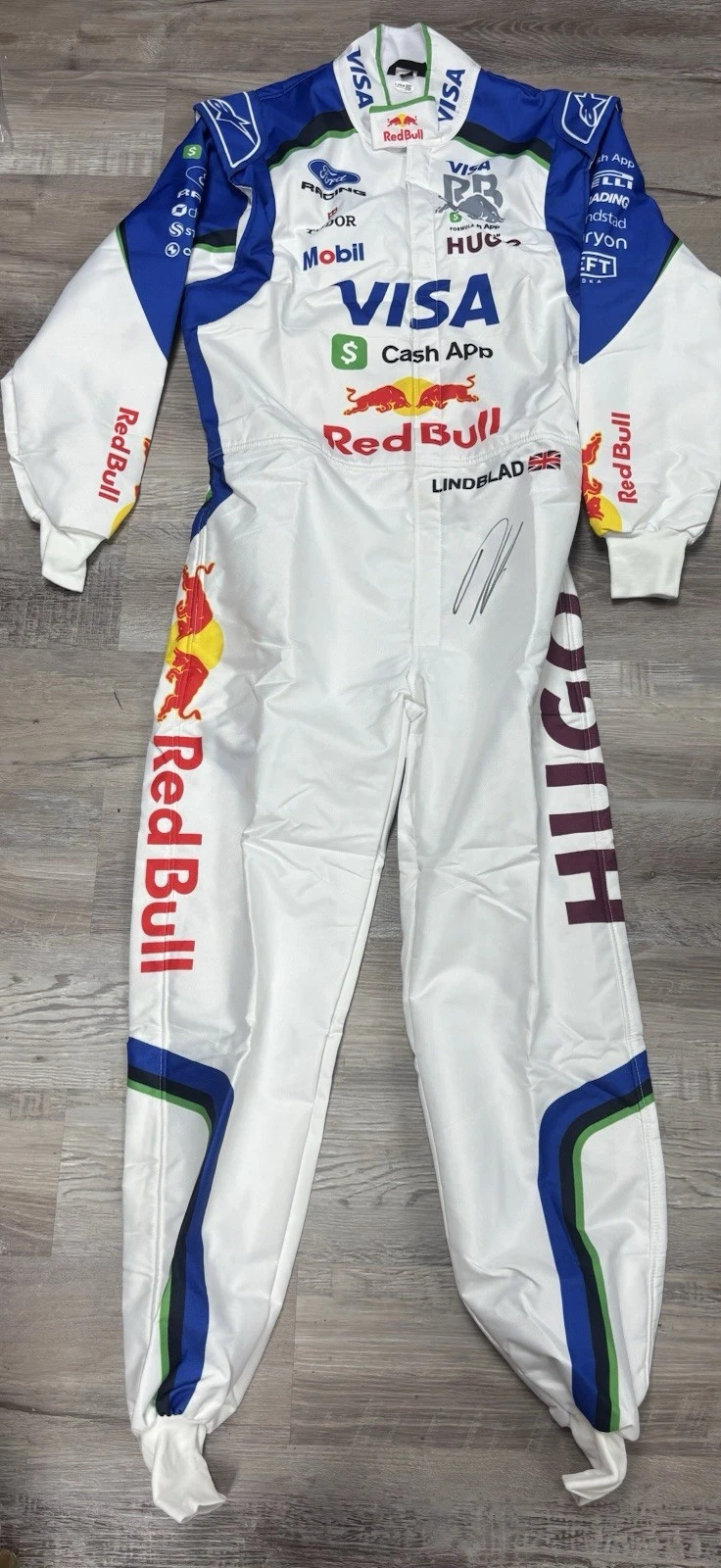 Arvid Lindblad Signed Autographed Racing Bulls 2026 Season Race Suit. JSA Coa