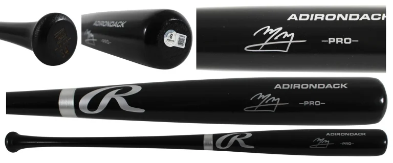 Padres Manny Machado Authentic Signed Black Rawlings Adirondack Baseball Bat BAS