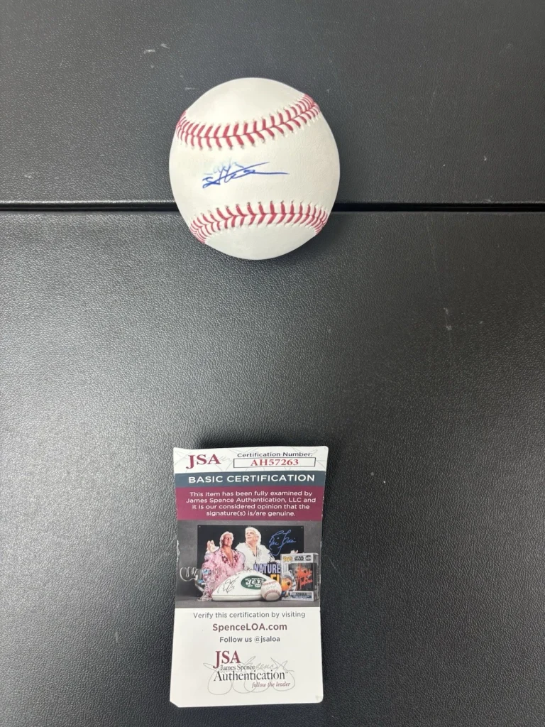 Brady House Washington Nationals Autographed Signed OMLB Baseball JSA Coa