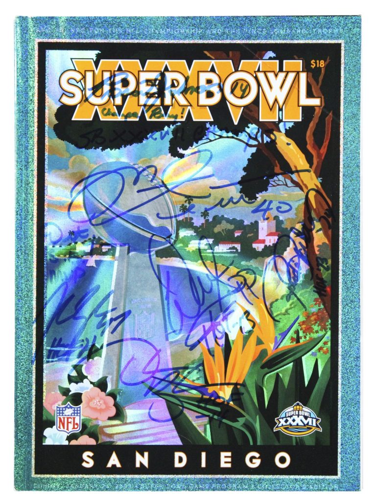 Bucs (7) Jackson, Sapp, Lynch, Alstott, Brooks +2  Signed SB 37 Program BAS Wit