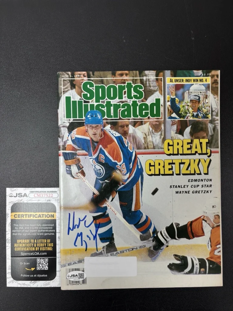 Wayne Gretzky Signed Sports Illustrated Magazine, 1987. Great, Gretzky. JSA