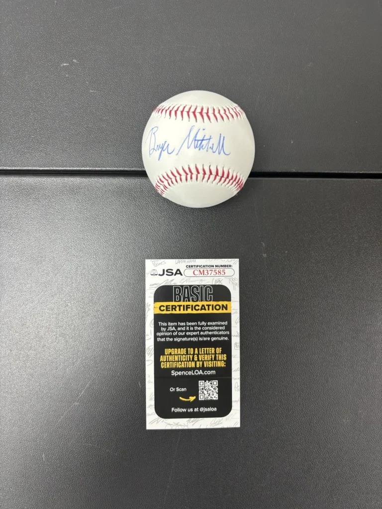 Bryce “ Thug Nasty”  Mitchell Signed Autographed Baseball Ufc Star! JSA Coa