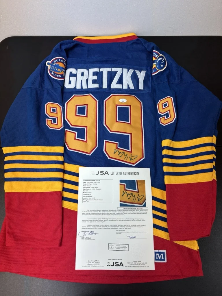 Wayne Gretzky St Louis Blues Autographed Signed Jersey! JSA Loa