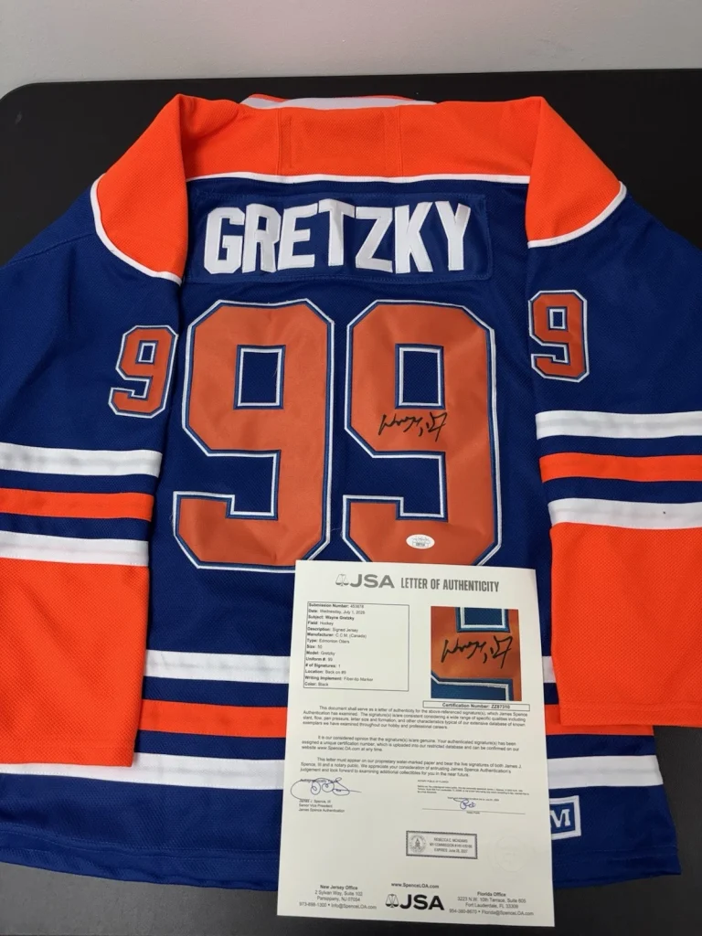 Wayne Gretzky Edmonton Oilers Autographed Signed Jersey! JSA Loa