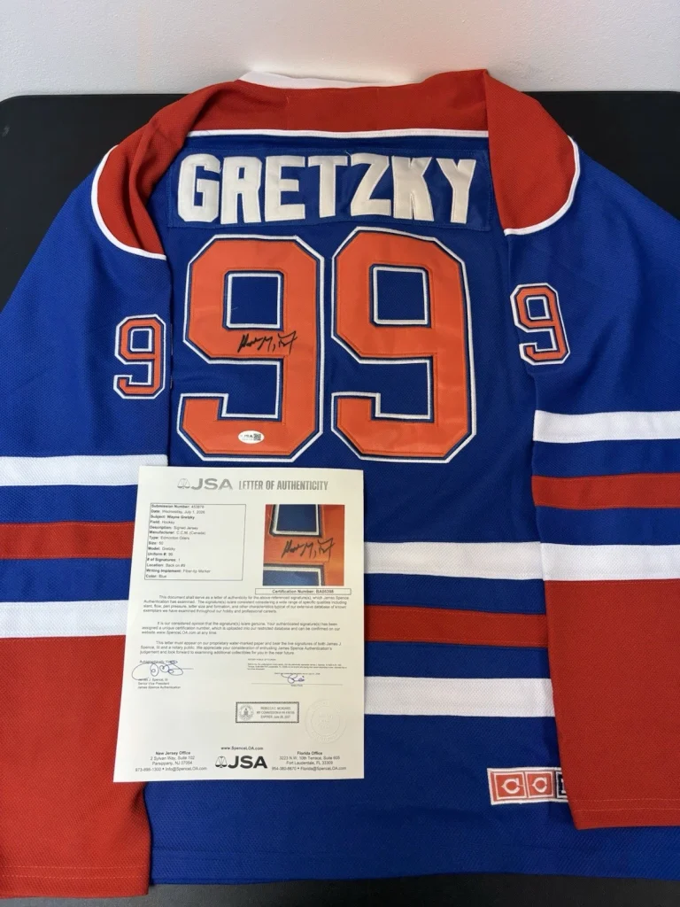 Wayne Gretzky Edmonton Oilers Autographed Signed Jersey! JSA Loa