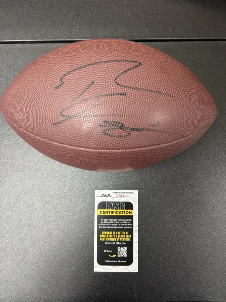 George Kittle San Francisco 49ers Signed Autographed Football. JSA Coa