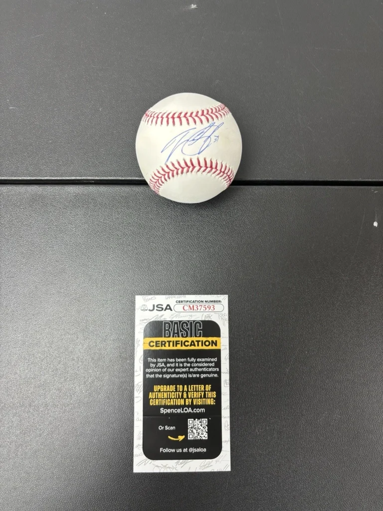 Tyler Glasnow Signed Baseball Jsa Coa Dodgers Autographed OMLB Authentic