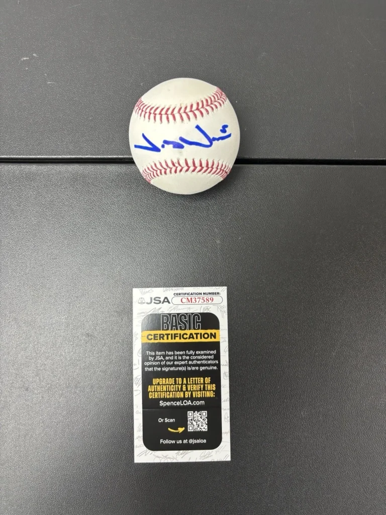 Jacob Wilson Signed Official Major League Baseball Oakland Athletics . JSA Coa