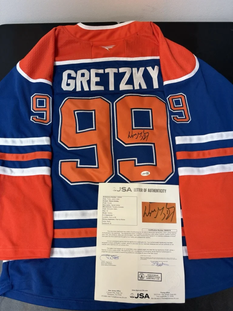 Wayne Gretzky Edmonton Oilers Autographed Signed Jersey! JSA Loa