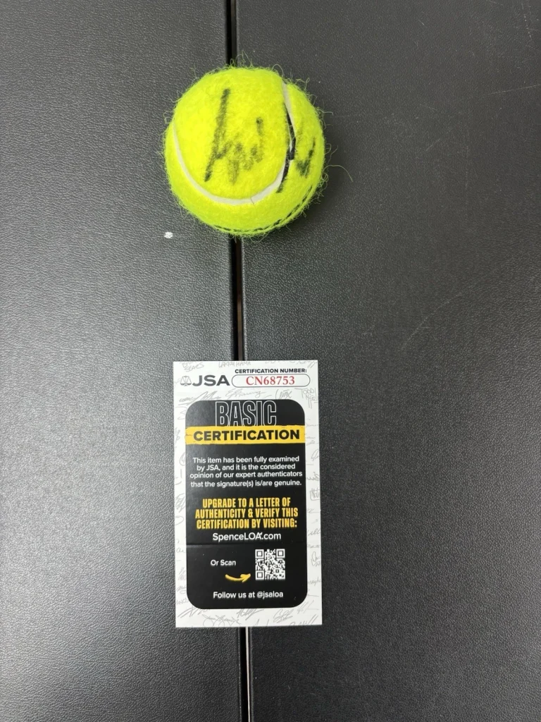 Andre Agassi Signed Autographed Australian Open  Tennis Ball. JSA Coa