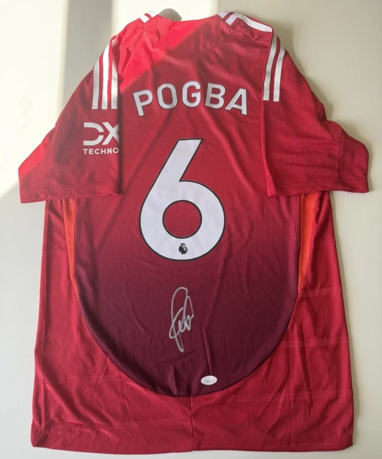 Paul Pogba Manchester United Autographed Jersey France Star JSA COA