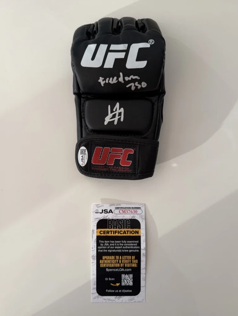 Josh Hokit Autographed UFC Glove MMA Fighter Rare Inscribed Freedom 250 JSA COA