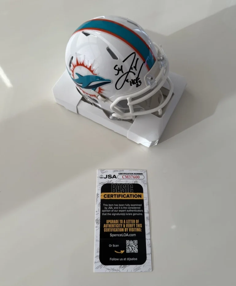 Zach Thomas Autographed Miami Dolphins Speed Mini Helmet 